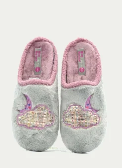 Zapatillas De Casa Biorelax de Mujer modelo 13165 en gris claro